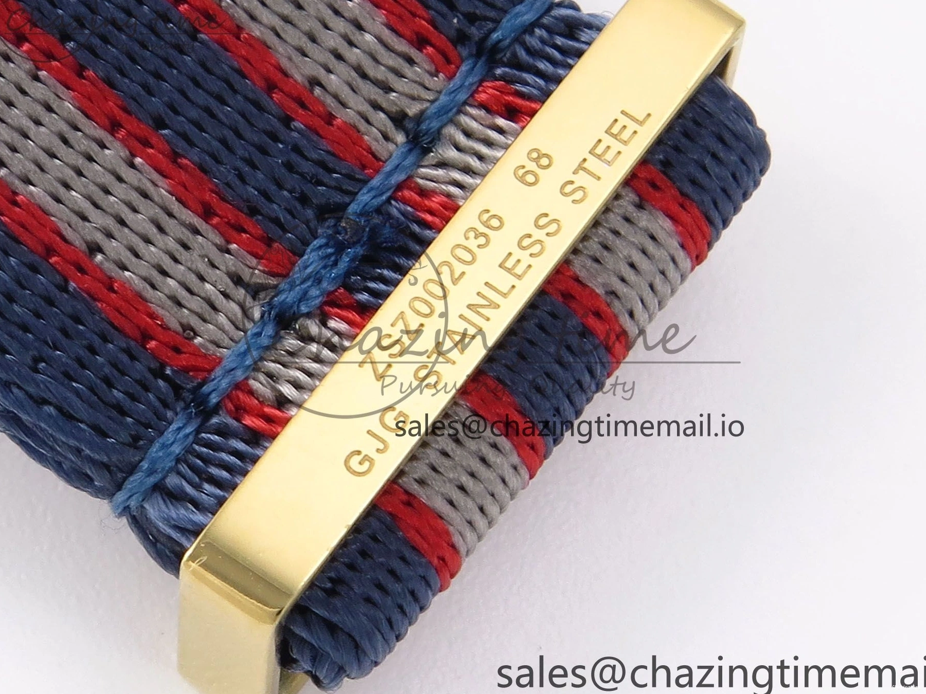 0408 Seamaster 300m Diver YG OMF 1:1 Best Edition Blue Orange Ceramic White Dial on Blue Nato Strap A Colorful 7704